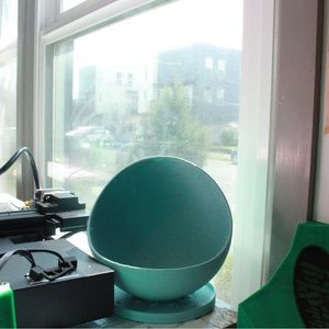 3D printed moon indoor home planter